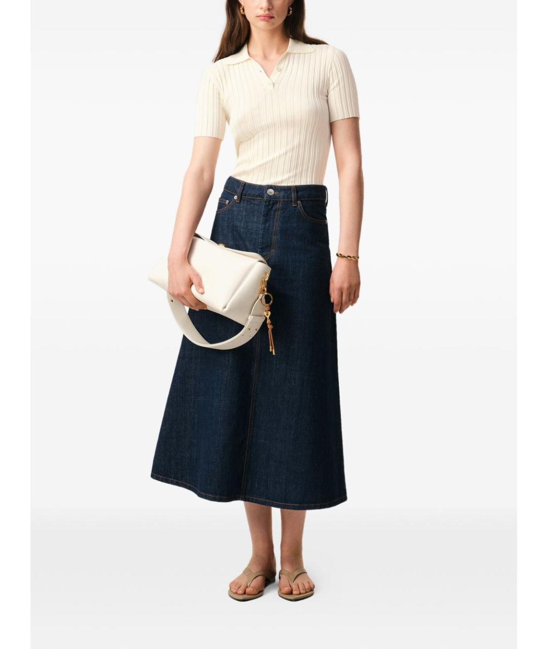 Ami Paris Белая вискозная футболка, фото 5