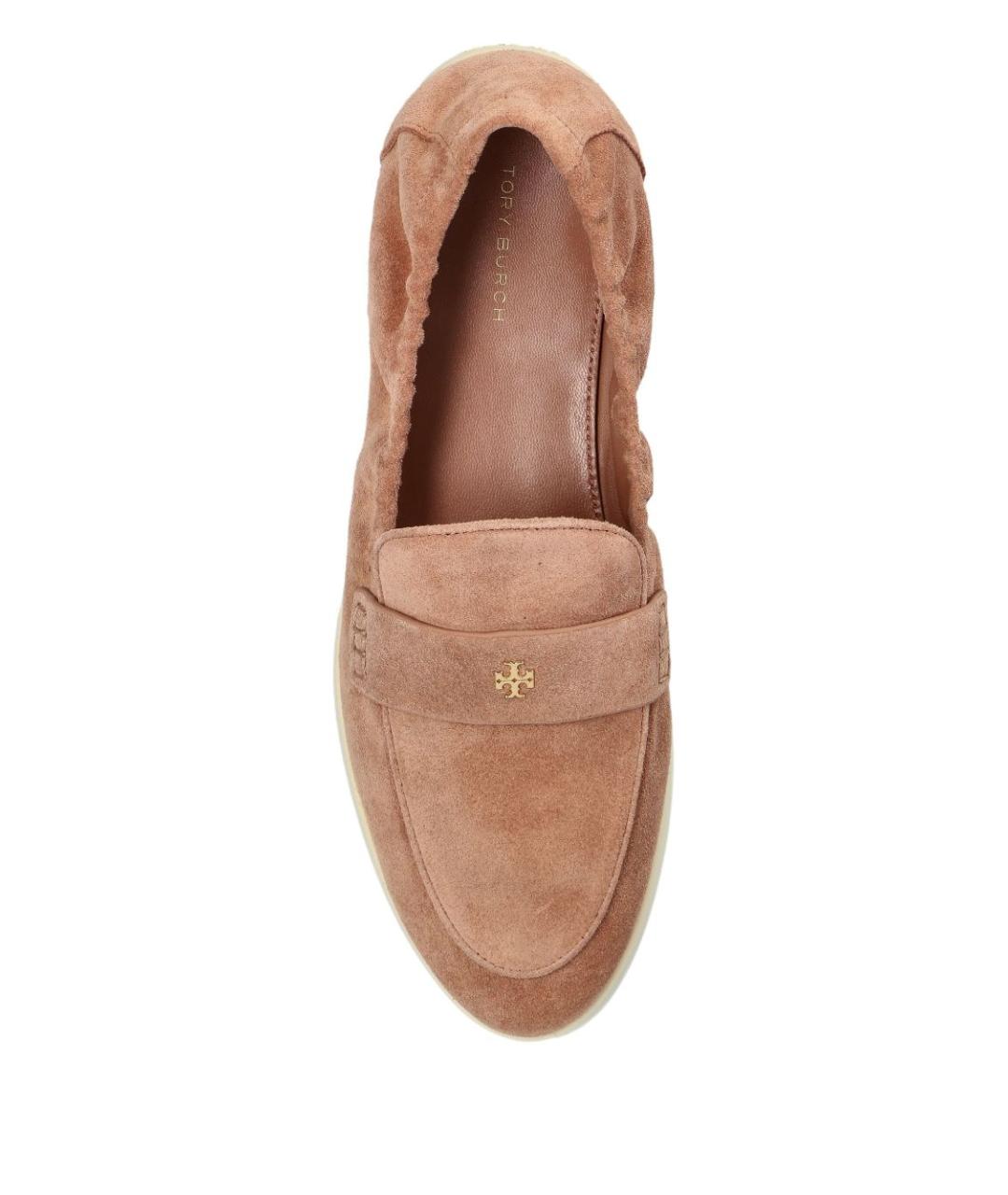 TORY BURCH Розовые замшевые лоферы, фото 6