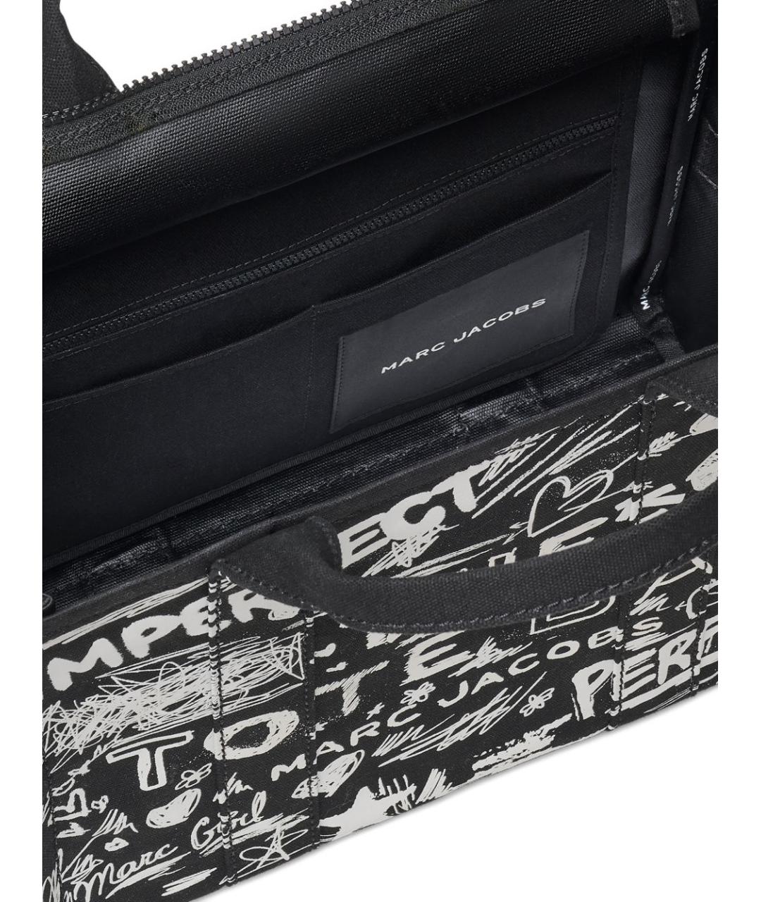 MARC JACOBS Черная тканевая сумка тоут, фото 8