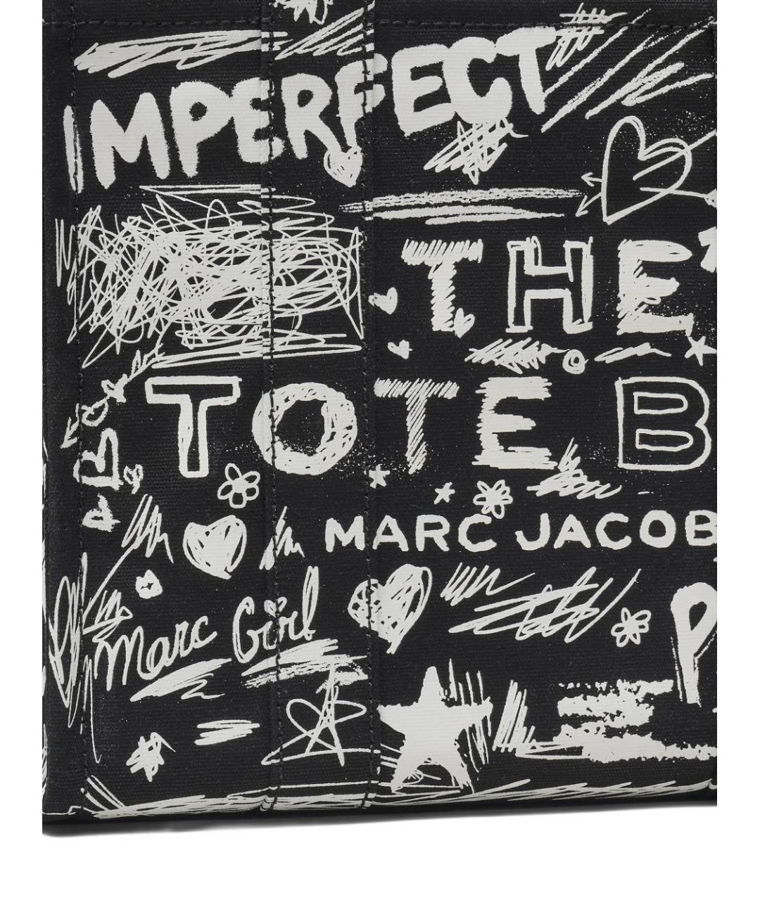 MARC JACOBS Черная тканевая сумка тоут, фото 4