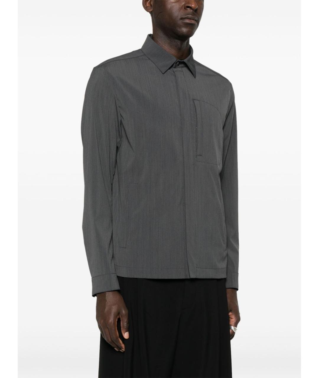 HERNO Серая кэжуал рубашка, фото 4