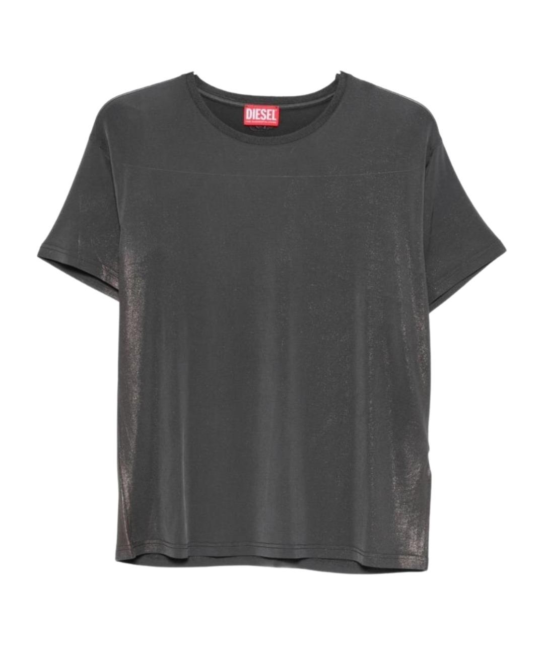 DIESEL Серая вискозная футболка, фото 1