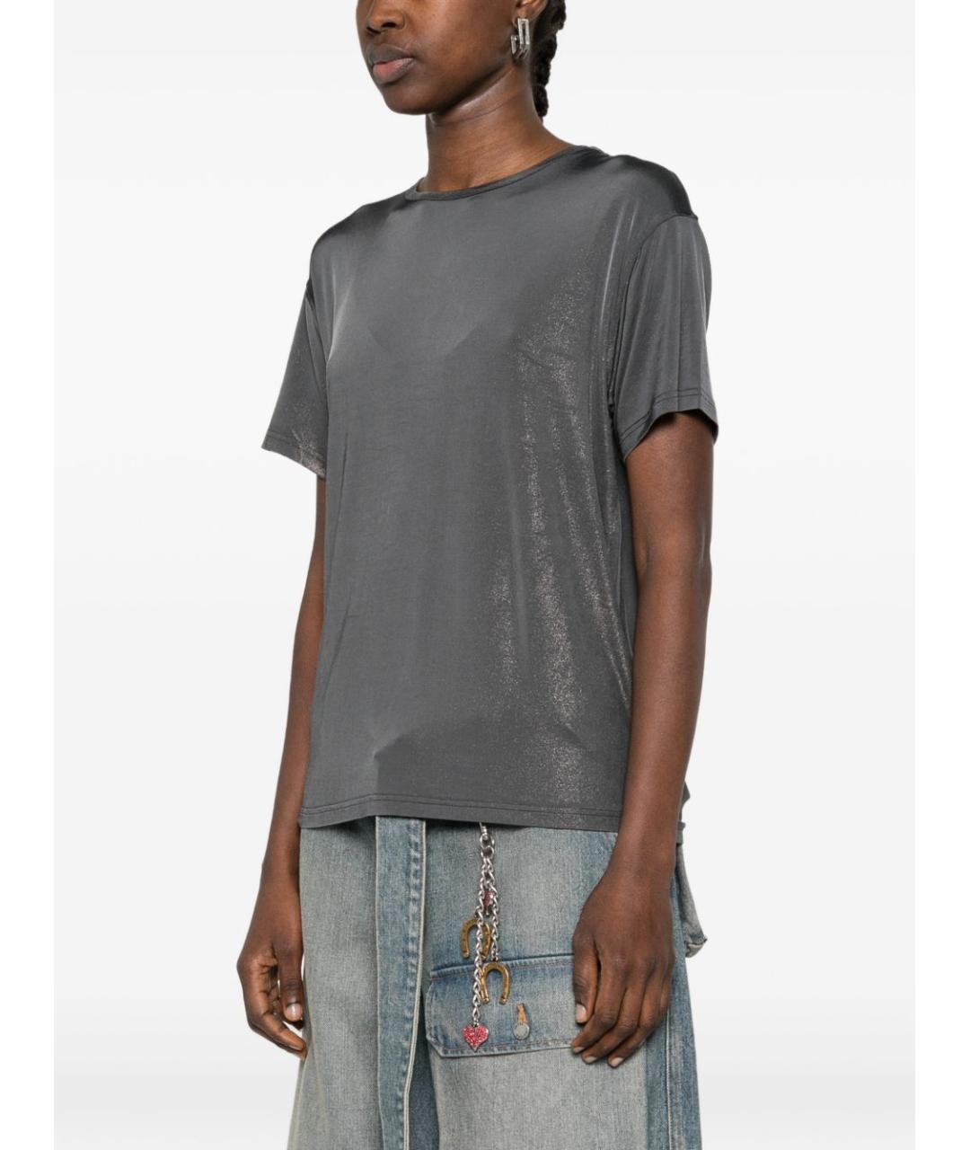 DIESEL Серая вискозная футболка, фото 3