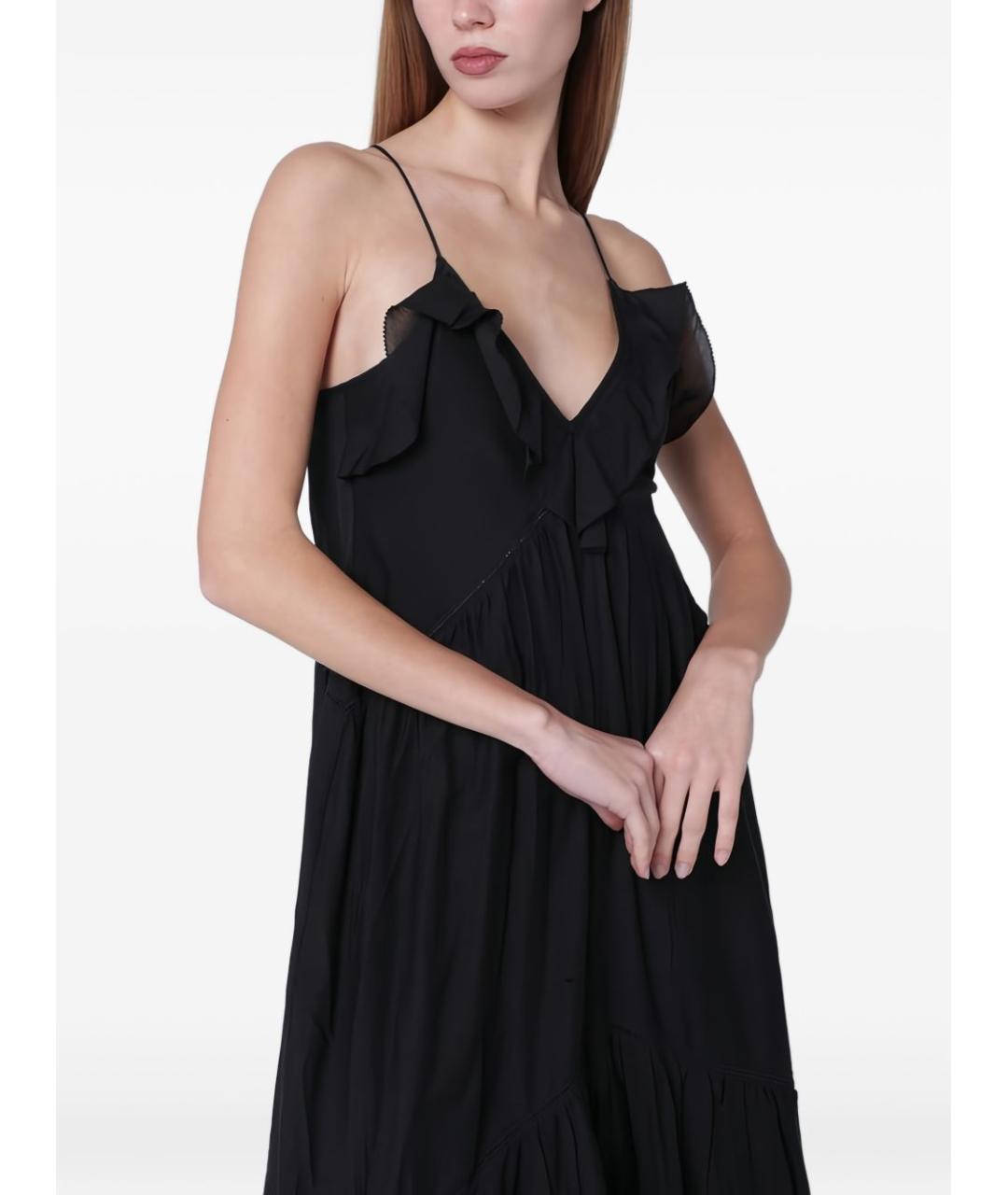 ISABEL MARANT Черное вискозное повседневное платье, фото 6