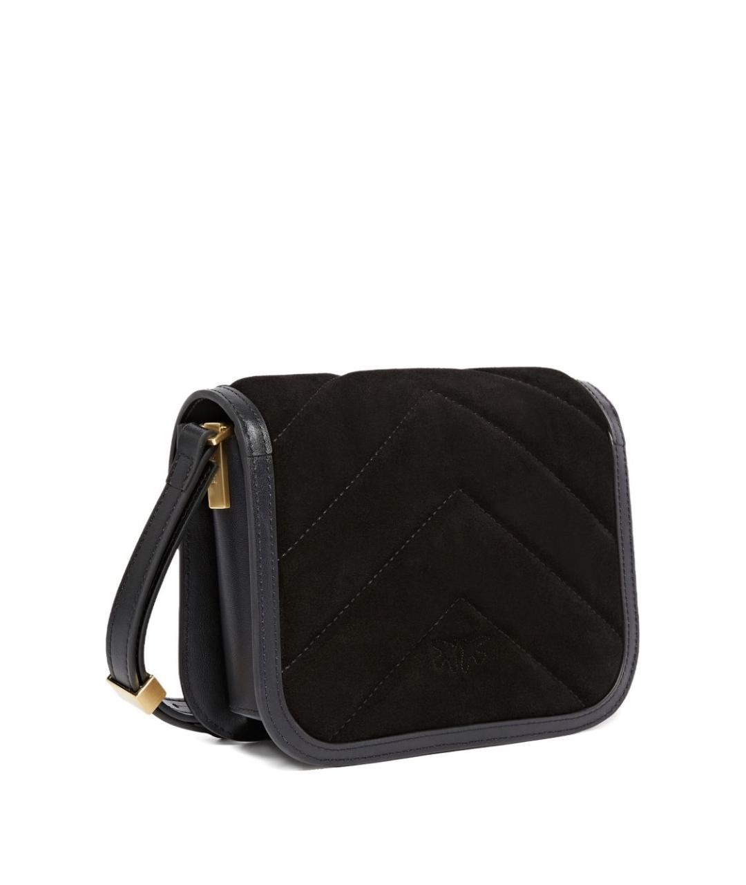 PINKO Черная замшевая сумка через плечо, фото 2