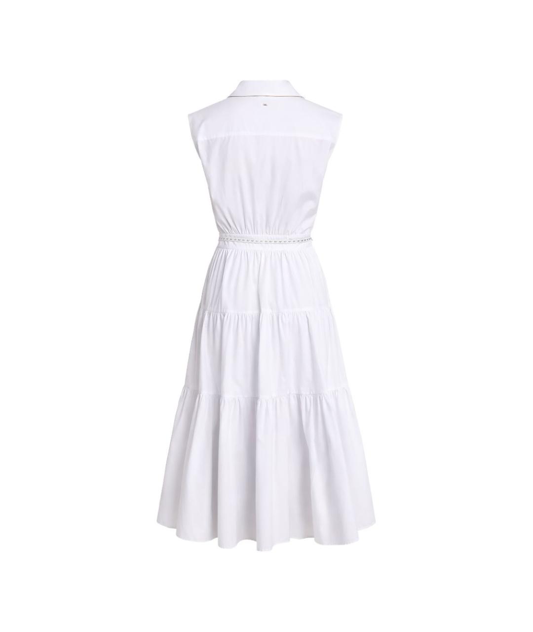 MICHAEL KORS Белое хлопковое повседневное платье, фото 2