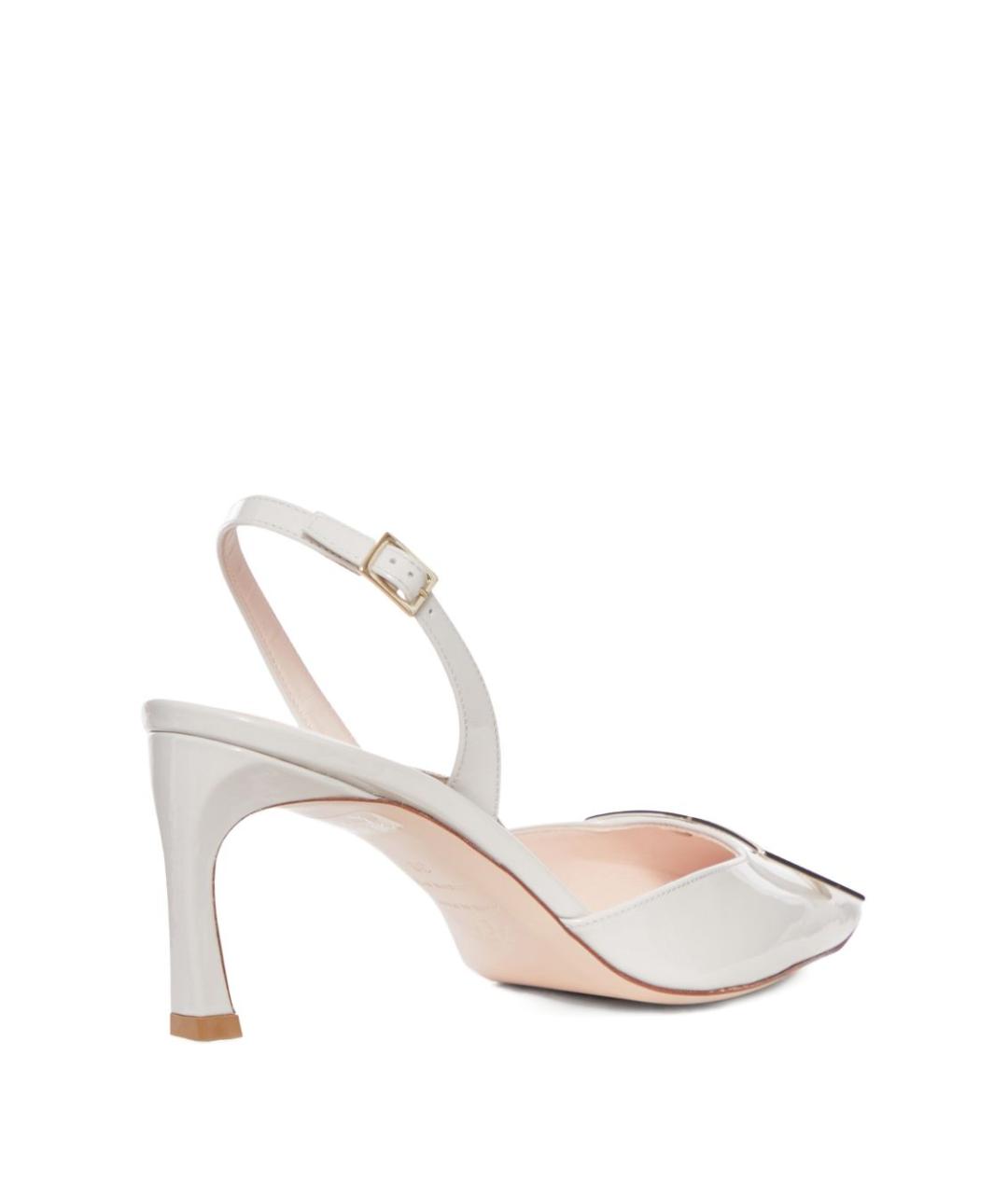 ROGER VIVIER Белые кожаные туфли, фото 3