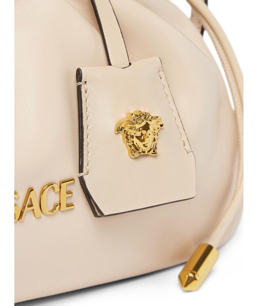 VERSACE Белая кожаная сумка через плечо, фото 2