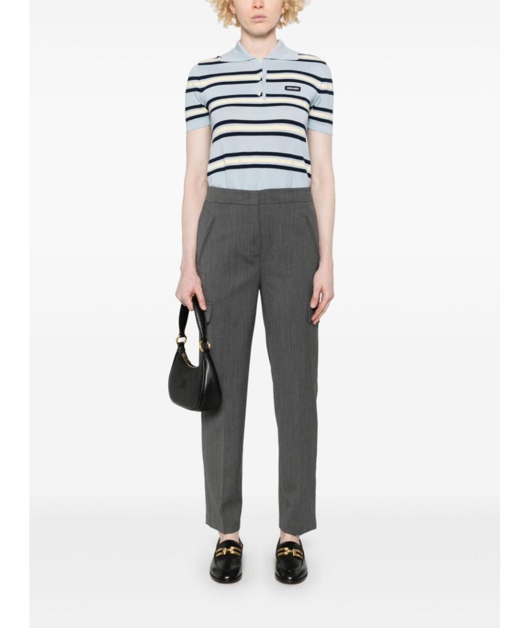 TWIN-SET Шерстяные прямые брюки, фото 7