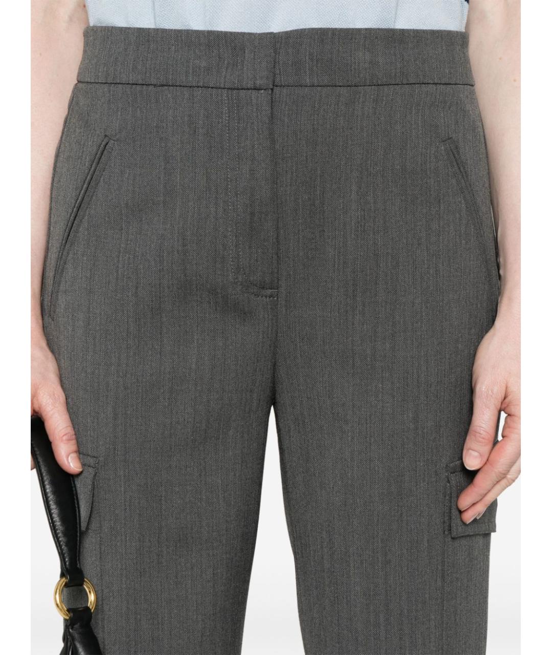 TWIN-SET Шерстяные прямые брюки, фото 2