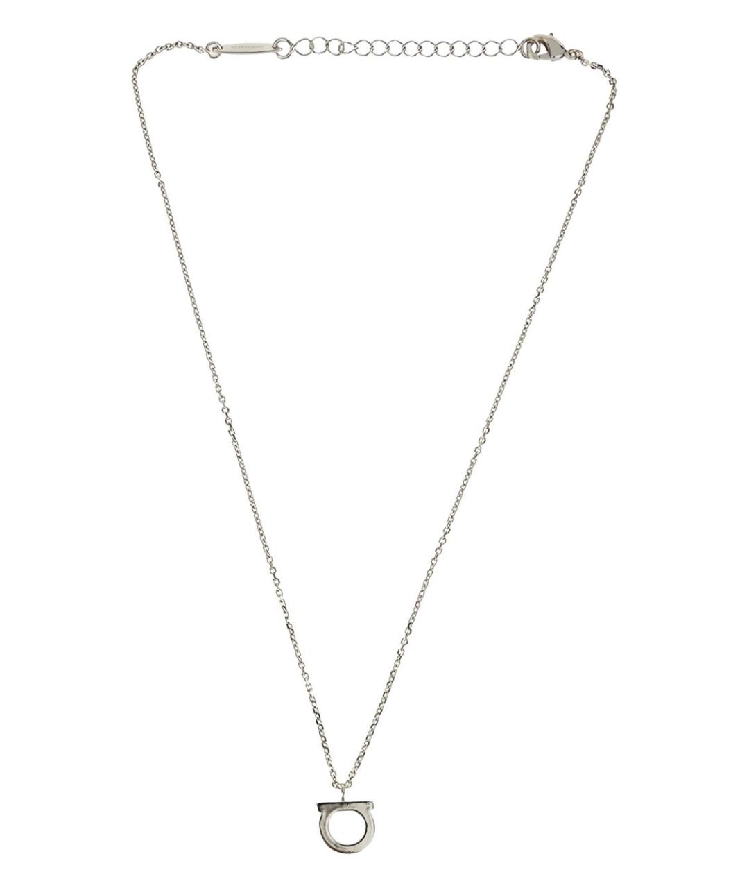 FERRAGAMO Серебряная металлическая подвеска, фото 3