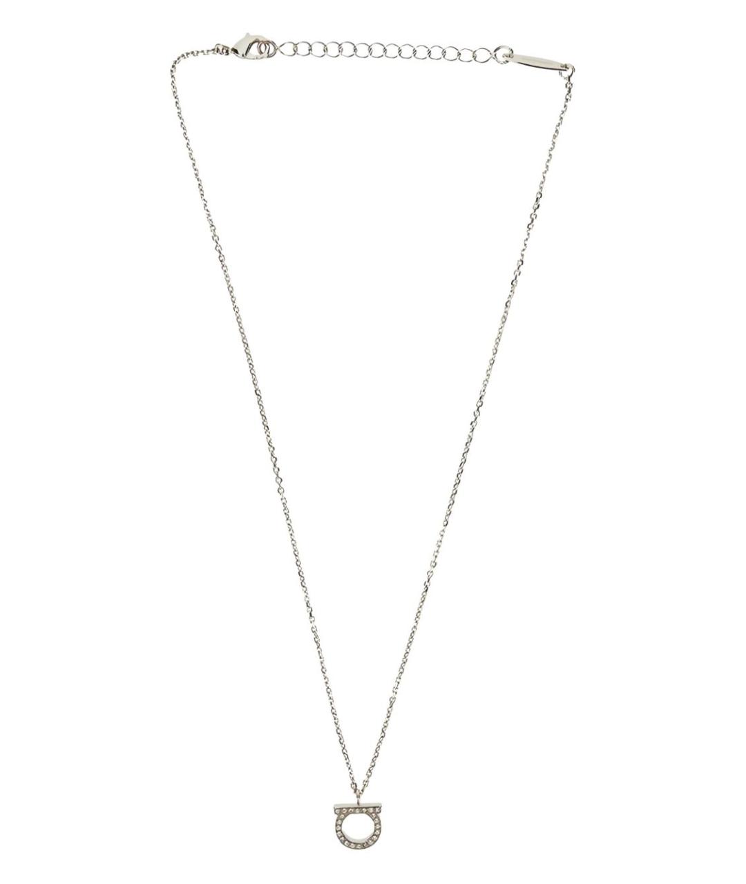 FERRAGAMO Серебряная металлическая подвеска, фото 1