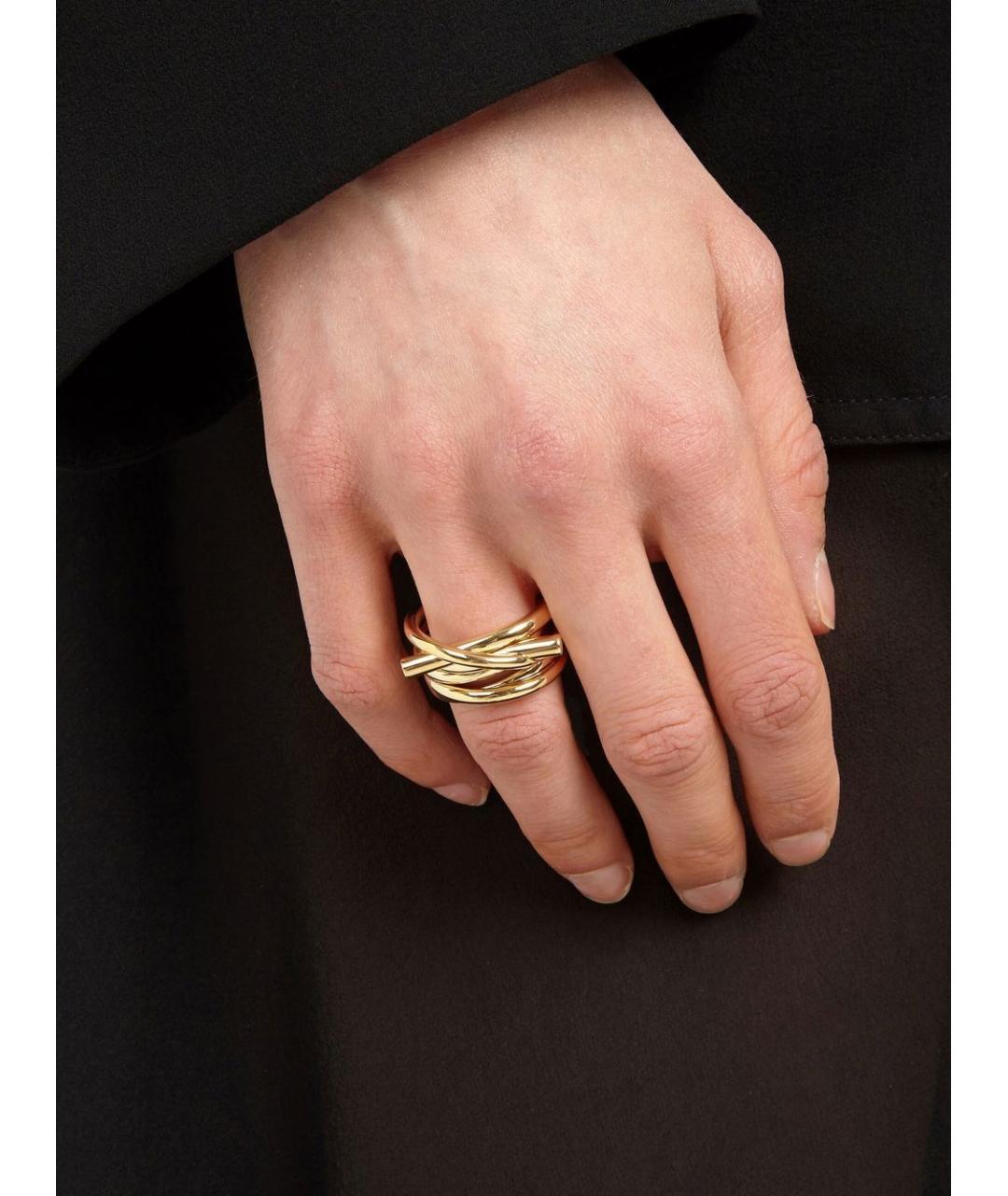 FERRAGAMO Золотое латунное кольцо, фото 2