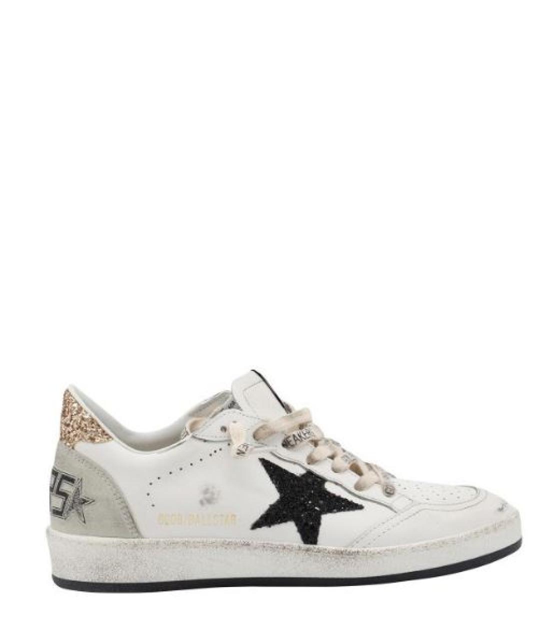 GOLDEN GOOSE DELUXE BRAND Белые кожаные кеды, фото 1