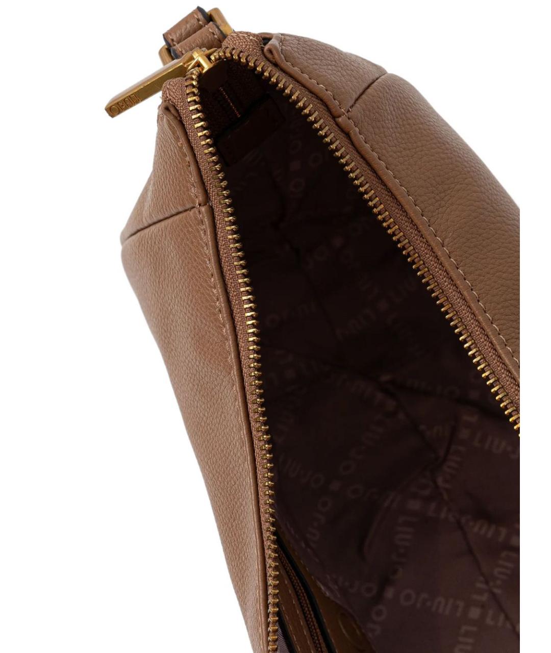 LIU JO Коричневая сумка через плечо из искусственной кожи, фото 2