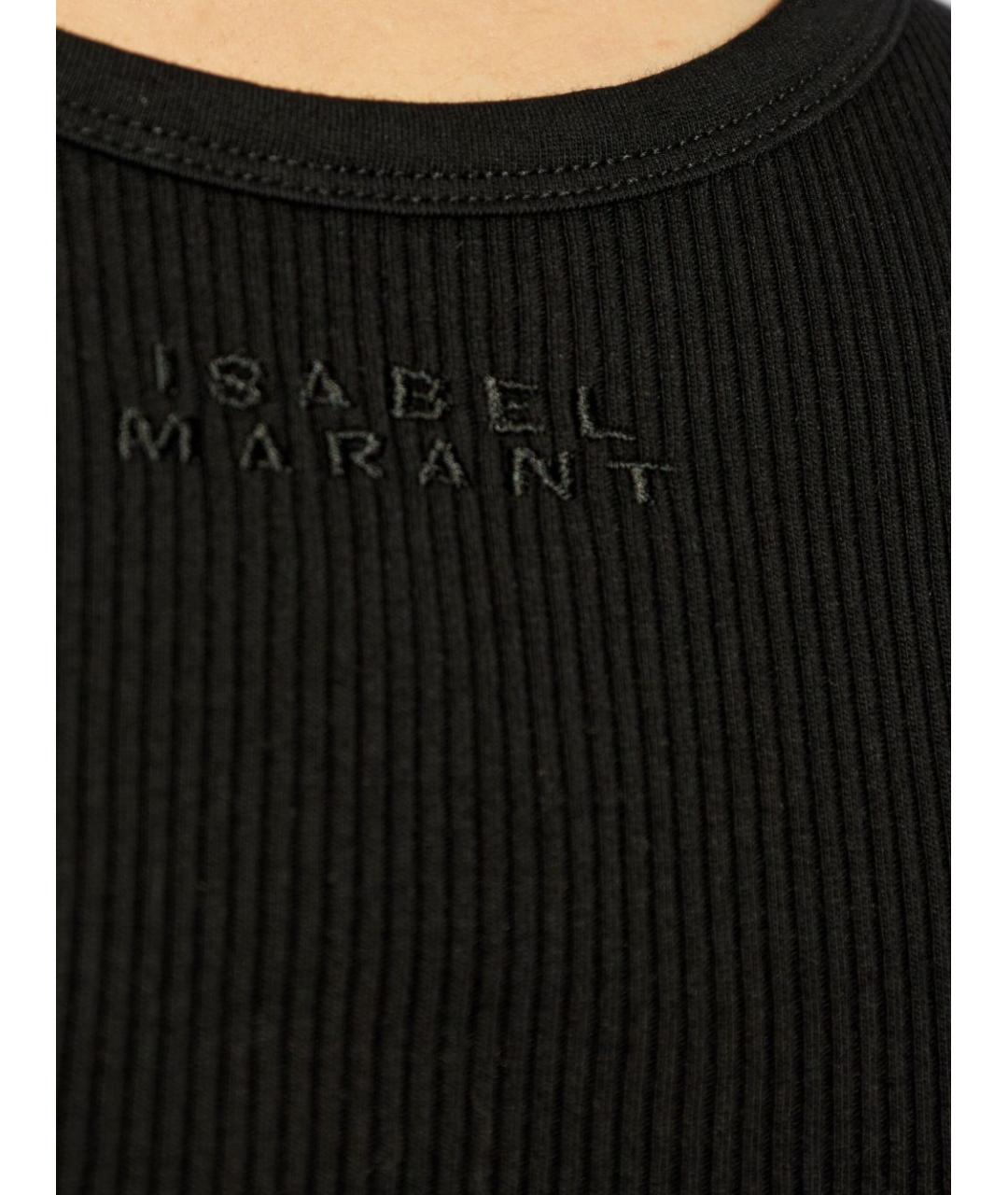 ISABEL MARANT Черная хлопковая майка, фото 2