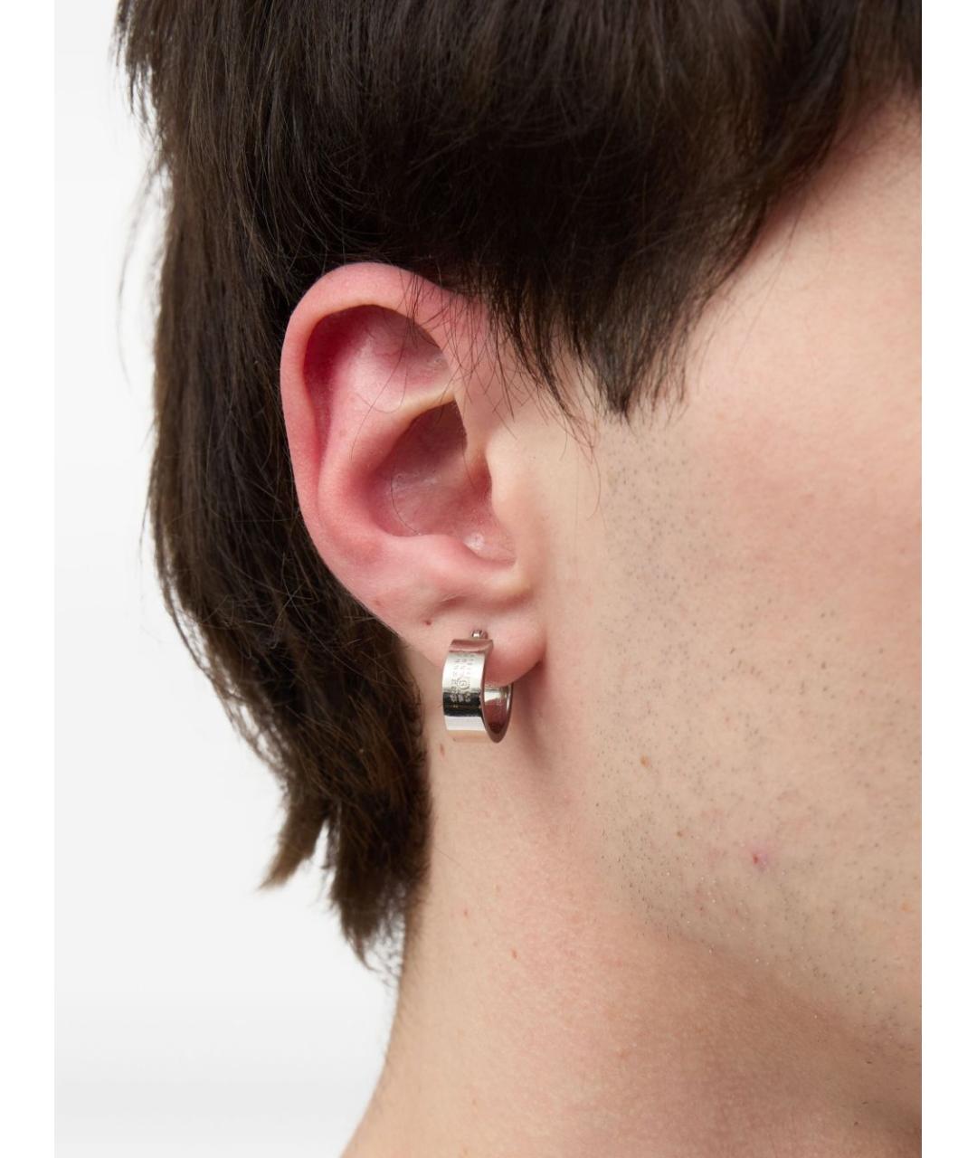 MAISON MARGIELA Серебряные металлические серьги, фото 4