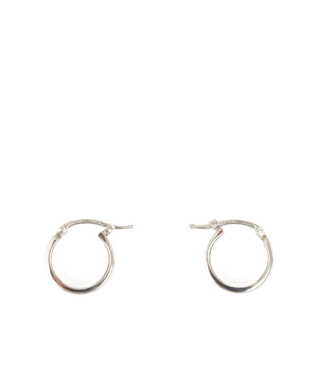 MAISON MARGIELA Серебряные металлические серьги, фото 1