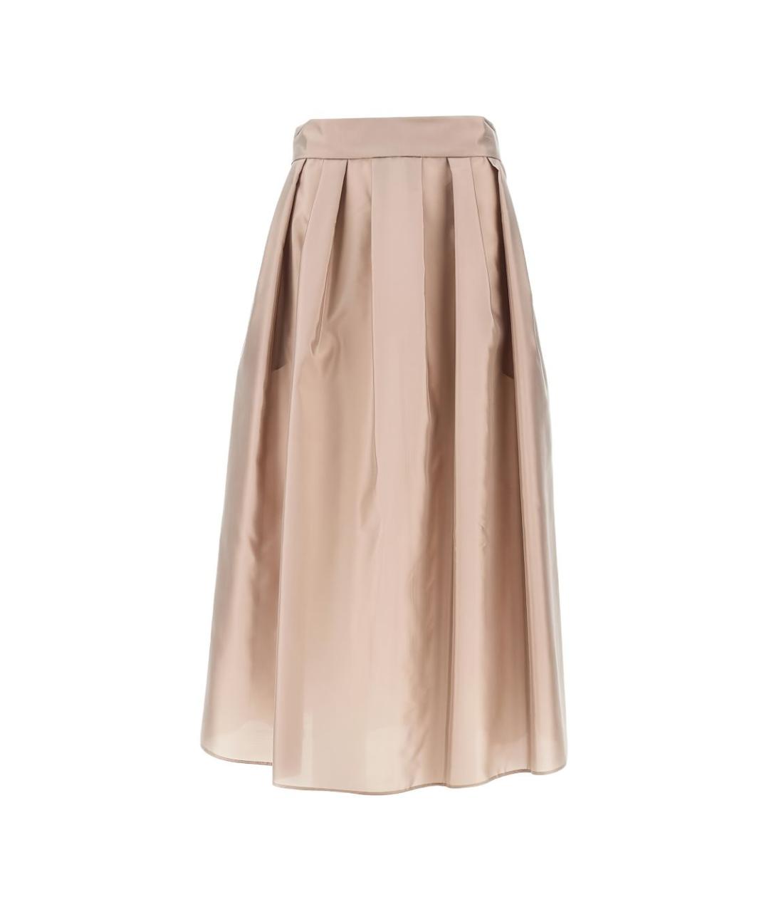 MAX MARA Бежевая юбка миди, фото 1