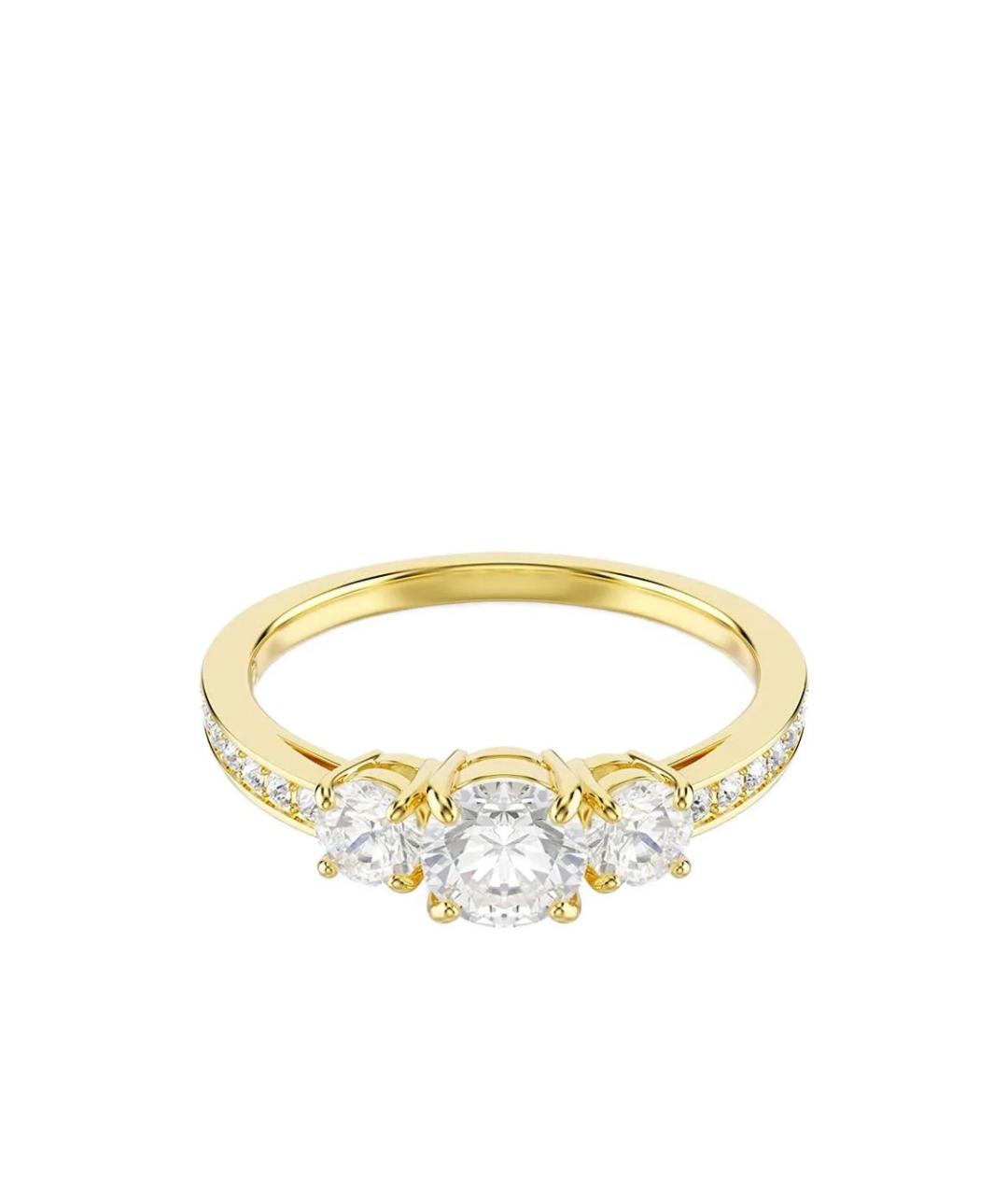 SWAROVSKI Золотое латунное кольцо, фото 2