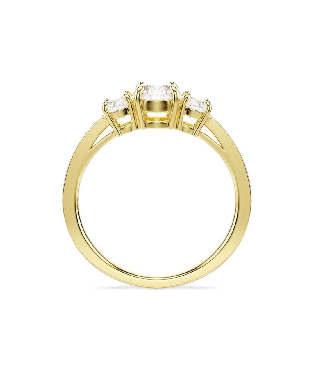 SWAROVSKI Золотое латунное кольцо, фото 1