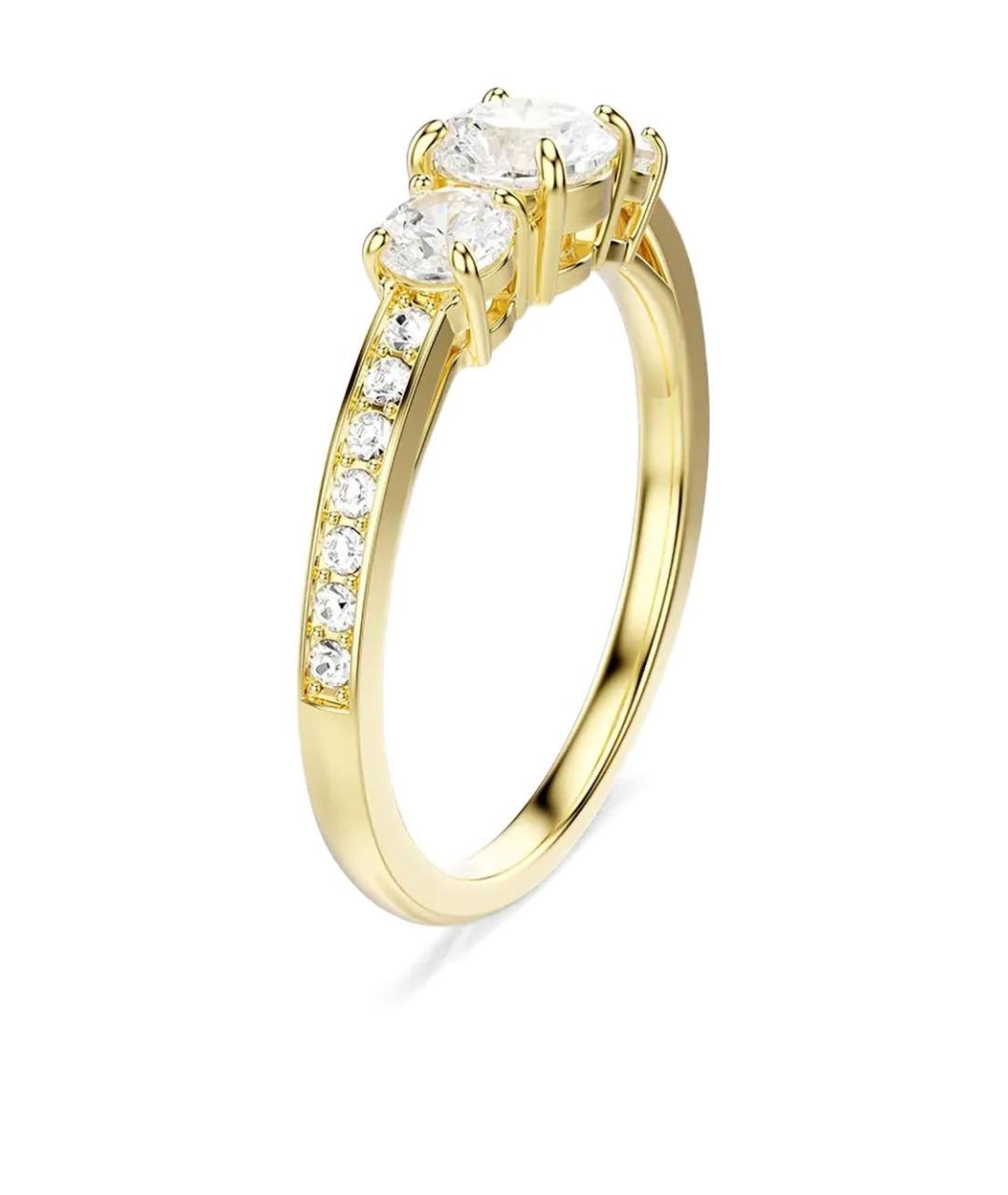 SWAROVSKI Золотое латунное кольцо, фото 3