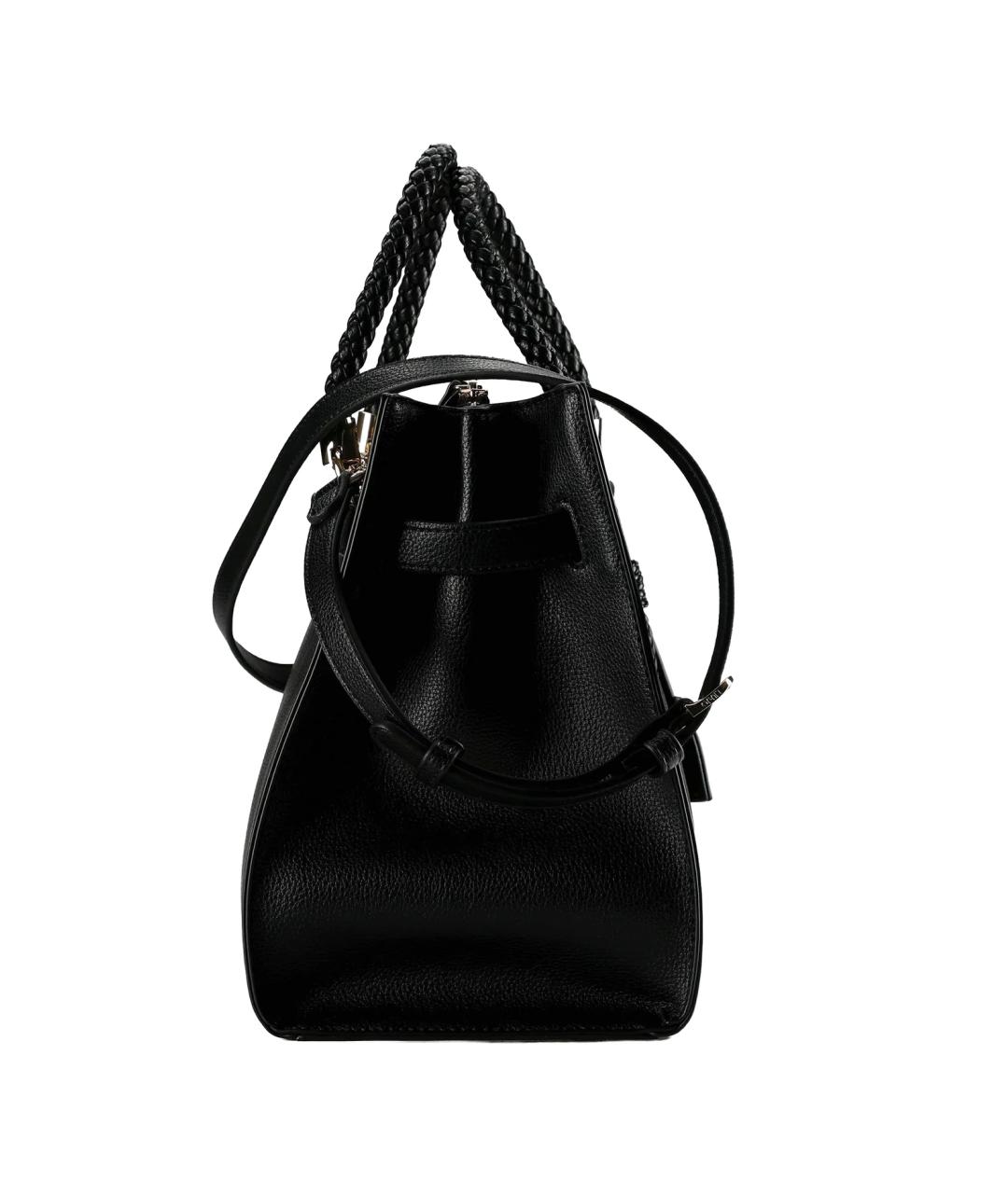 LIU JO Черная сумка тоут из искусственной кожи, фото 3