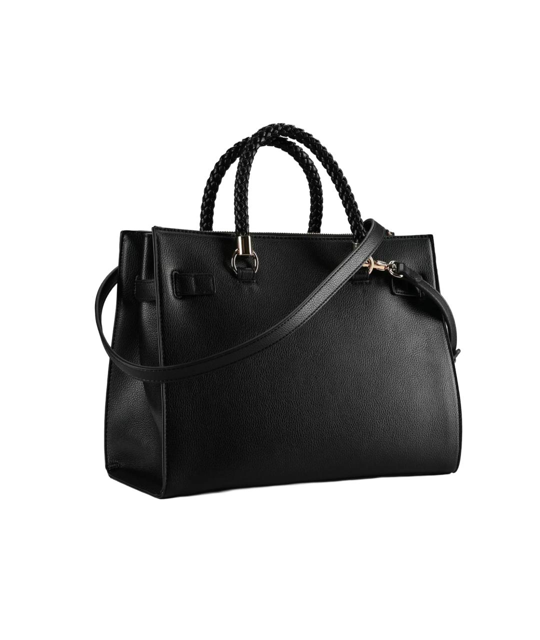 LIU JO Черная сумка тоут из искусственной кожи, фото 4