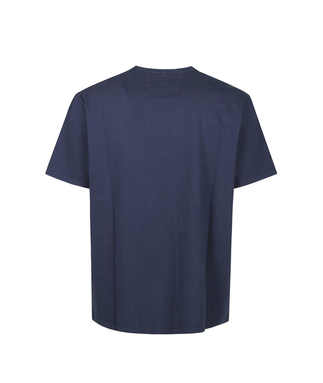 CP COMPANY Синяя хлопковая футболка, фото 2
