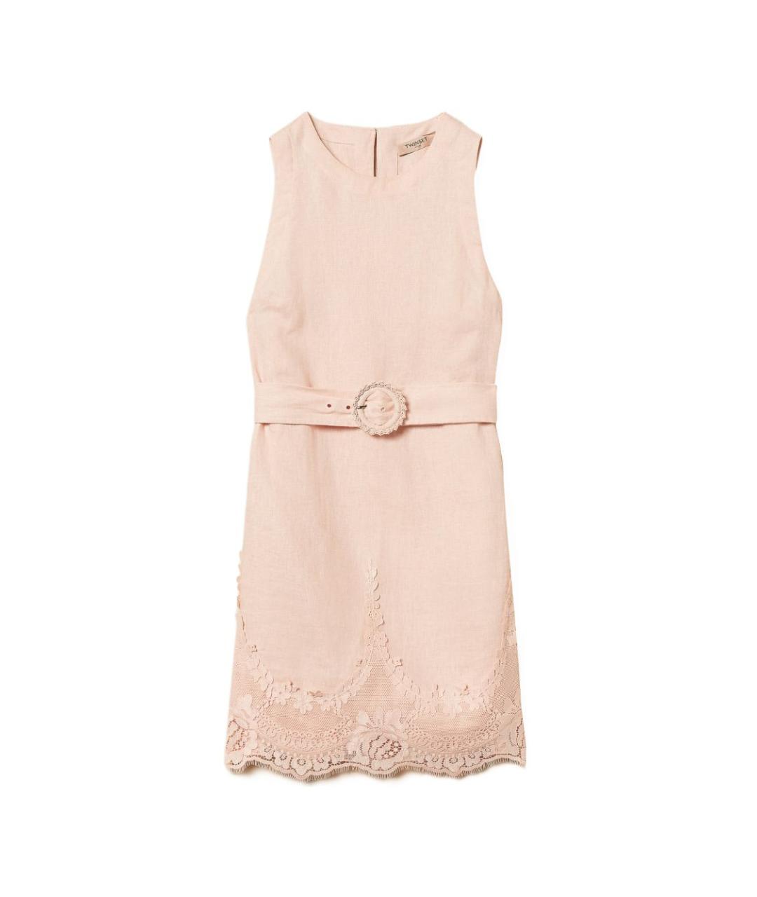 TWIN-SET Розовое платье, фото 1