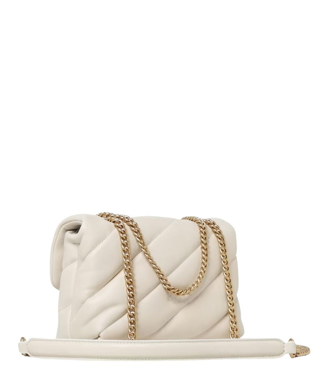 PINKO Белая кожаная сумка через плечо, фото 2