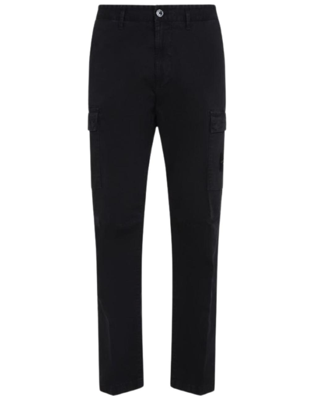 STONE ISLAND Черные повседневные брюки, фото 1