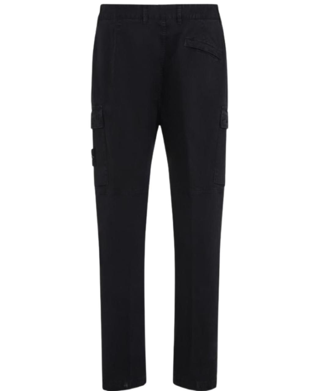 STONE ISLAND Черные повседневные брюки, фото 2
