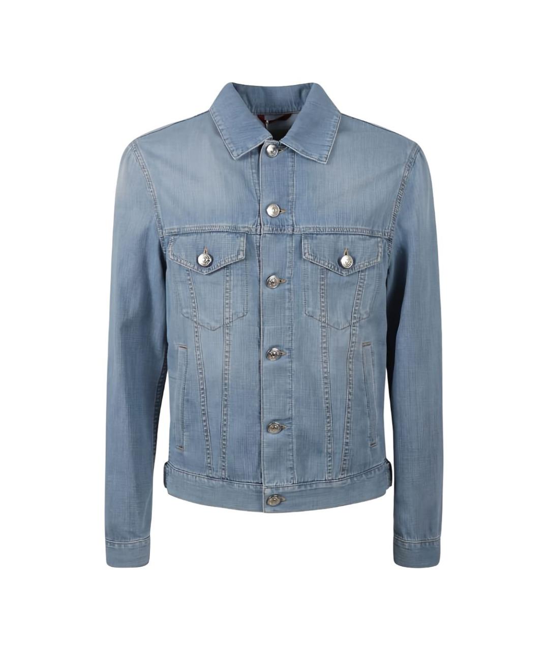 BRUNELLO CUCINELLI Голубая деним куртка, фото 4