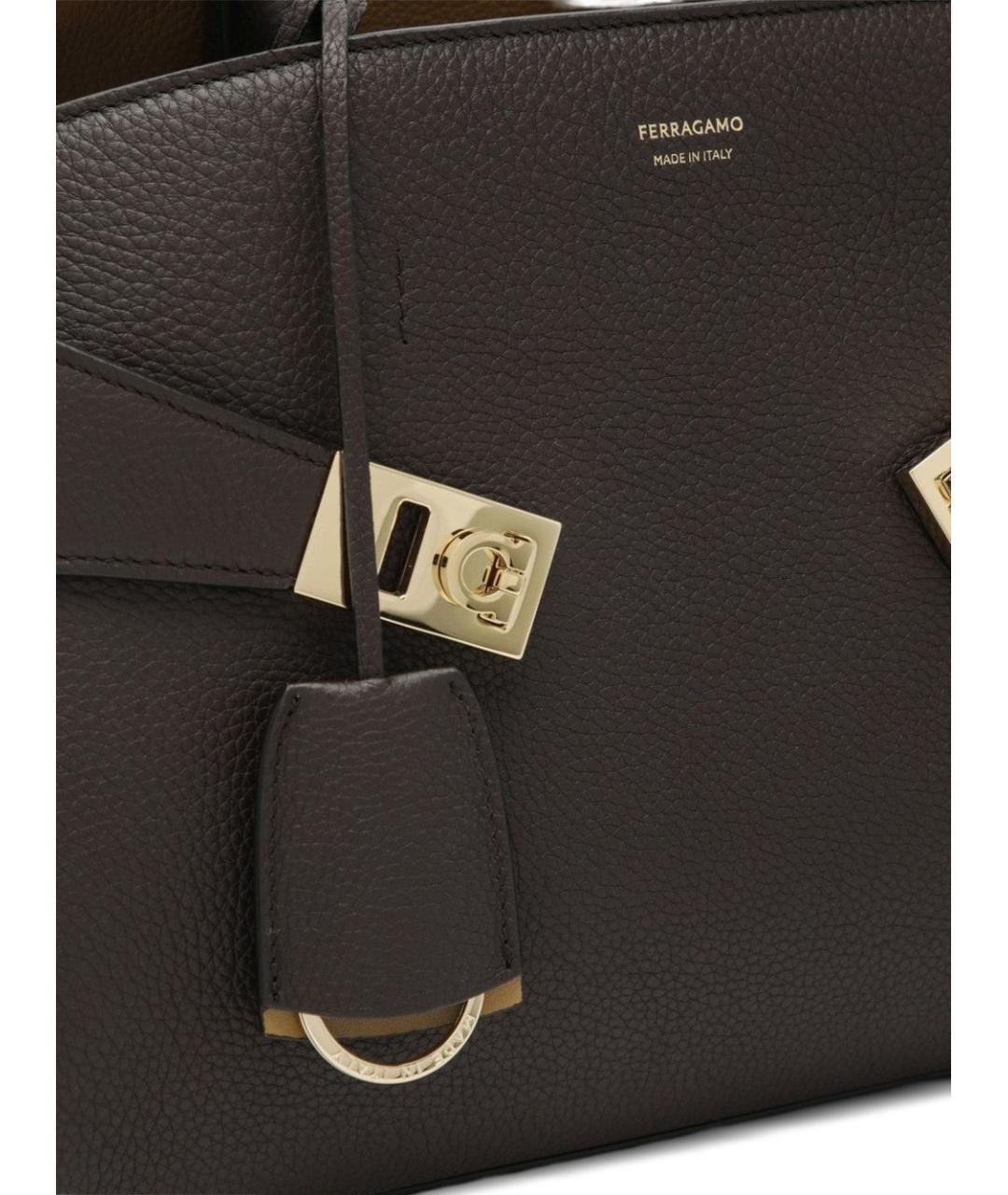 FERRAGAMO Мульти кожаная сумка тоут, фото 4