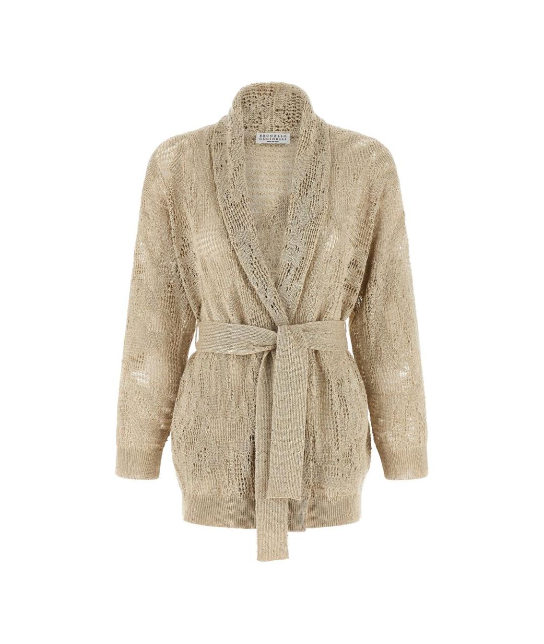 BRUNELLO CUCINELLI Бежевый кардиган, фото 1