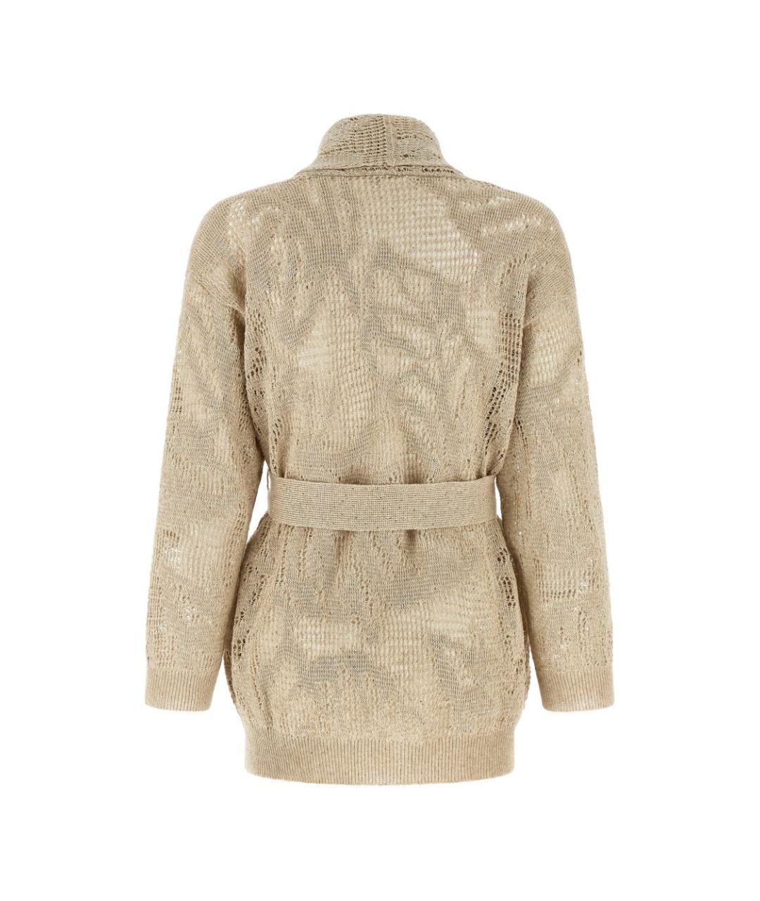 BRUNELLO CUCINELLI Бежевый кардиган, фото 2