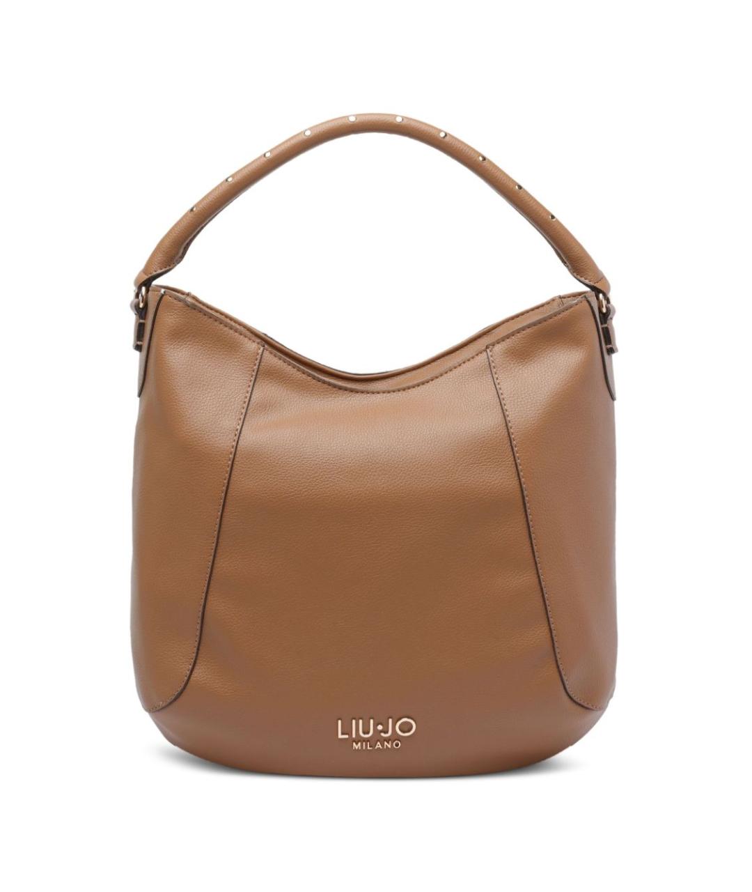 LIU JO Коричневая сумка через плечо из искусственной кожи, фото 1