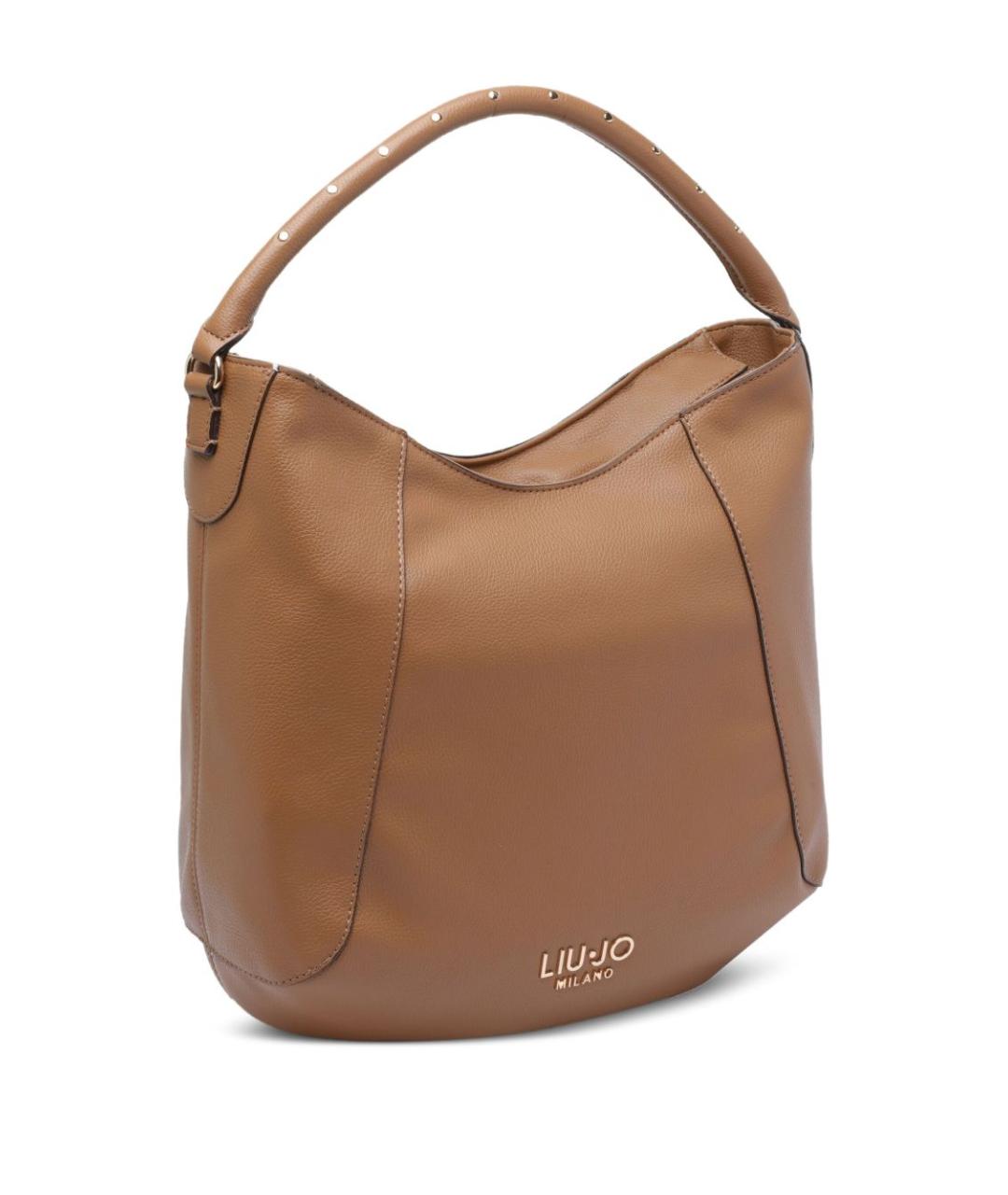 LIU JO Коричневая сумка через плечо из искусственной кожи, фото 4