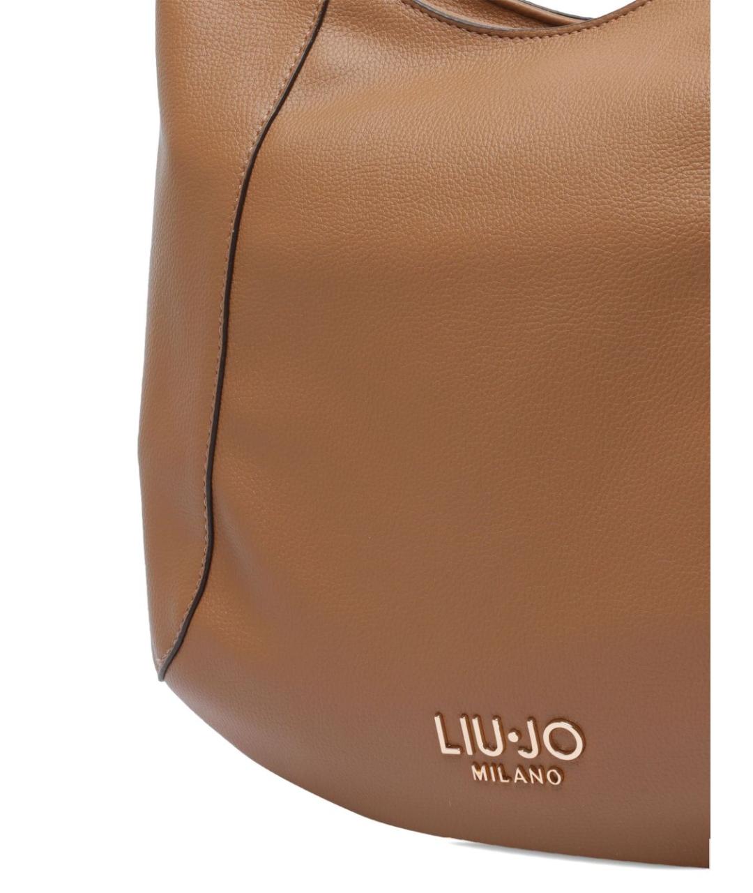 LIU JO Коричневая сумка через плечо из искусственной кожи, фото 2