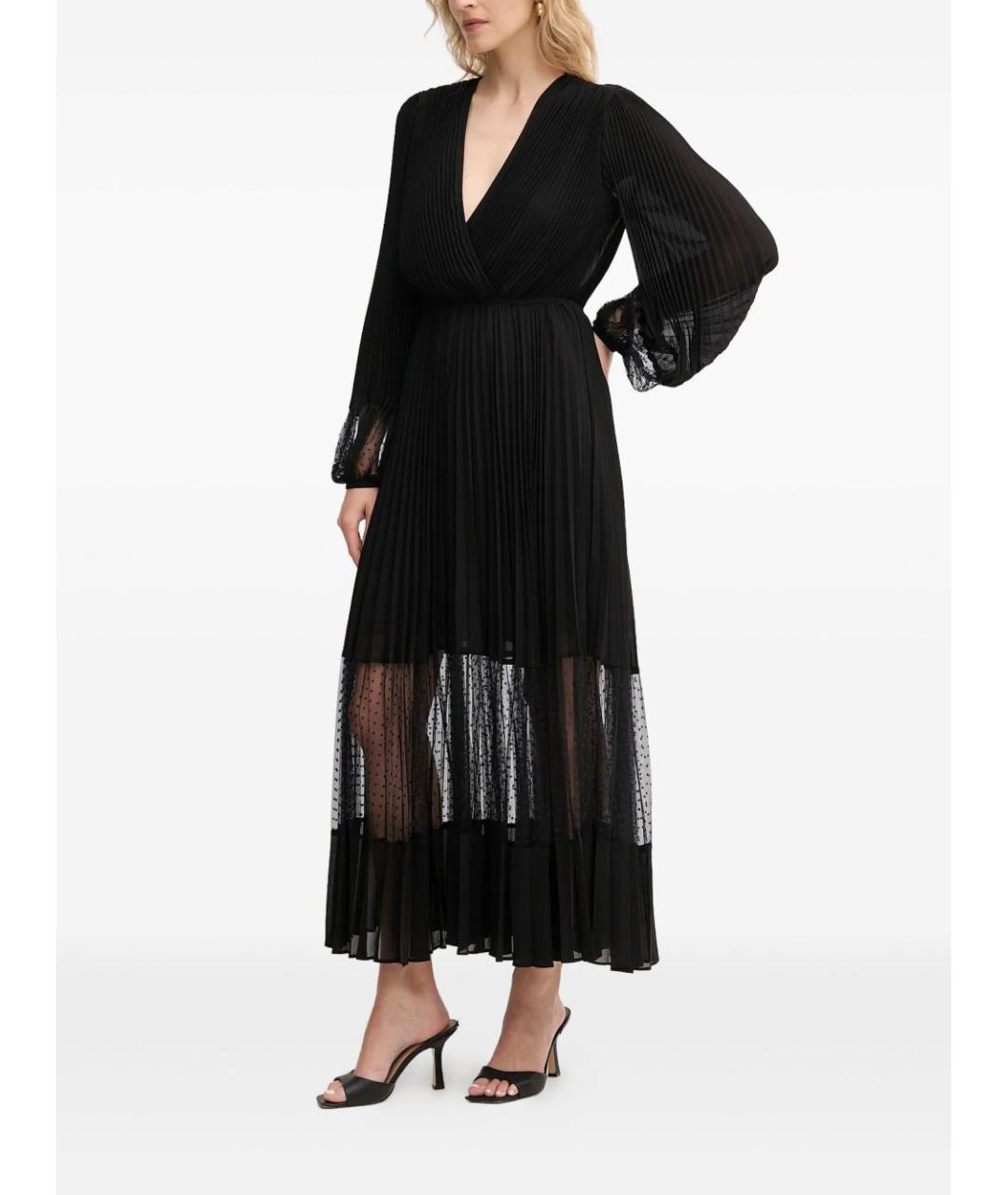 TWIN-SET Черное полиэстеровое вечернее платье, фото 2