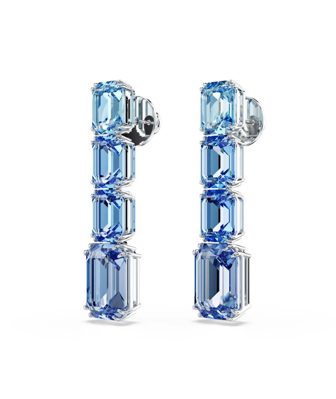 SWAROVSKI Синие серьги, фото 1