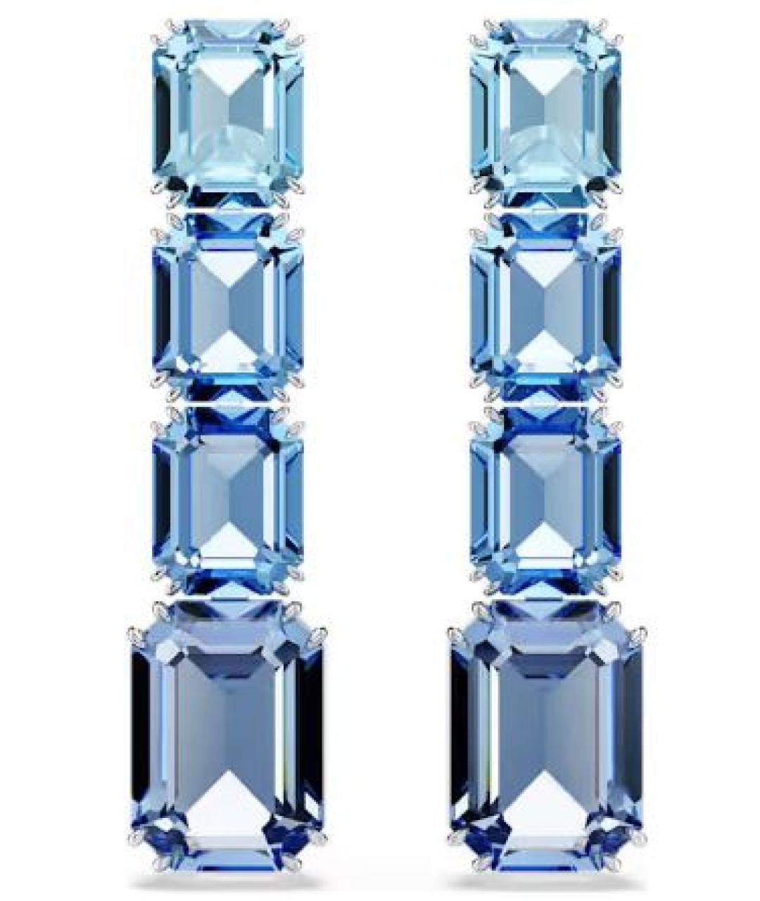 SWAROVSKI Синие серьги, фото 2