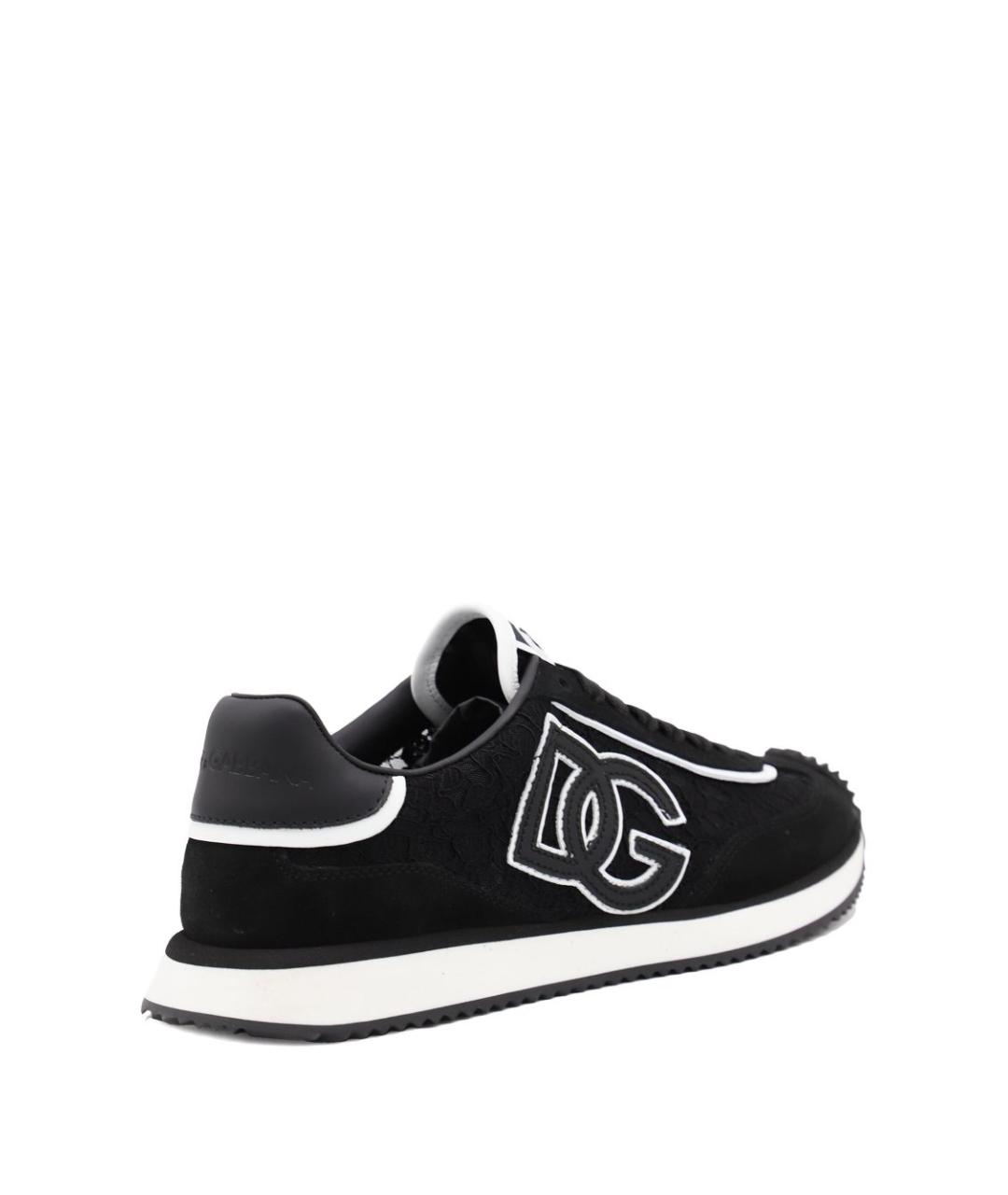 DOLCE&GABBANA Черные замшевые кроссовки, фото 2