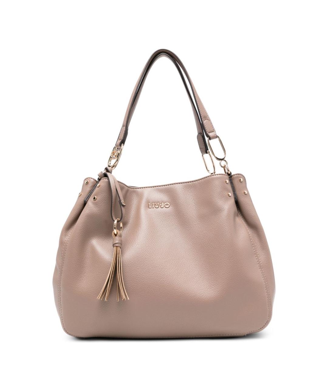 LIU JO Бежевая сумка тоут из искусственной кожи, фото 1