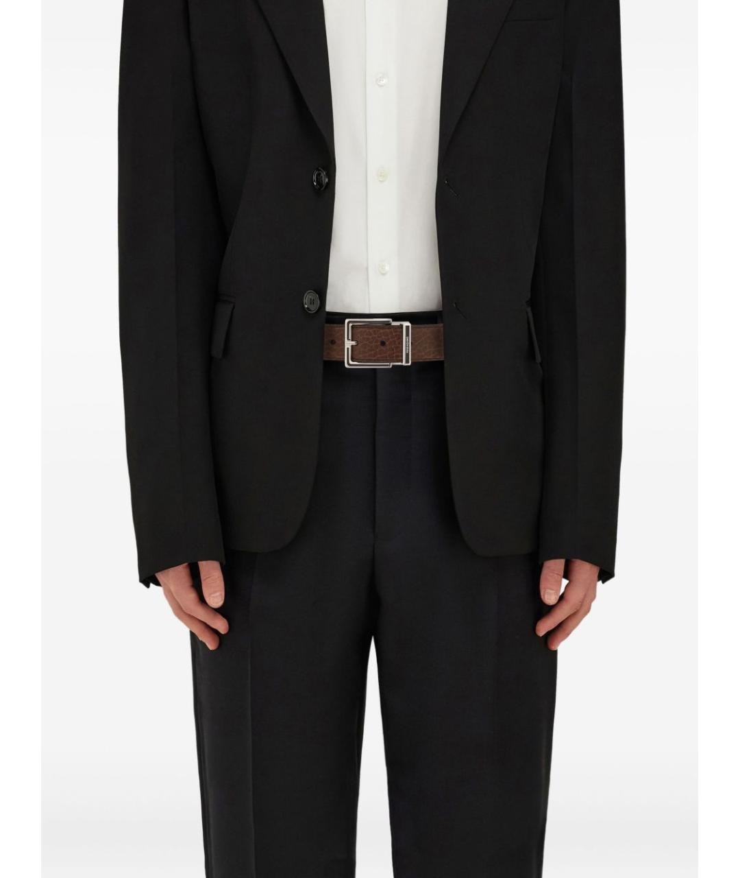 FERRAGAMO Коричневый кожаный ремень, фото 4