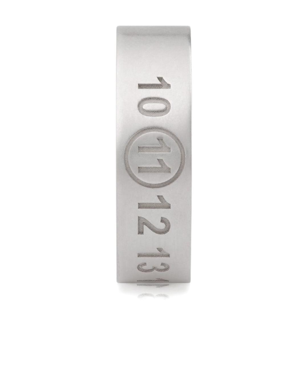 MM6 MAISON MARGIELA Серебряное металлическое кольцо, фото 2