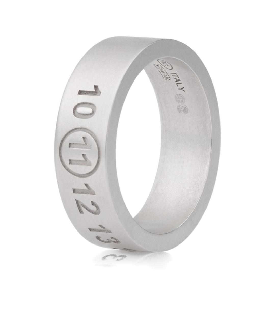 MM6 MAISON MARGIELA Серебряное металлическое кольцо, фото 1