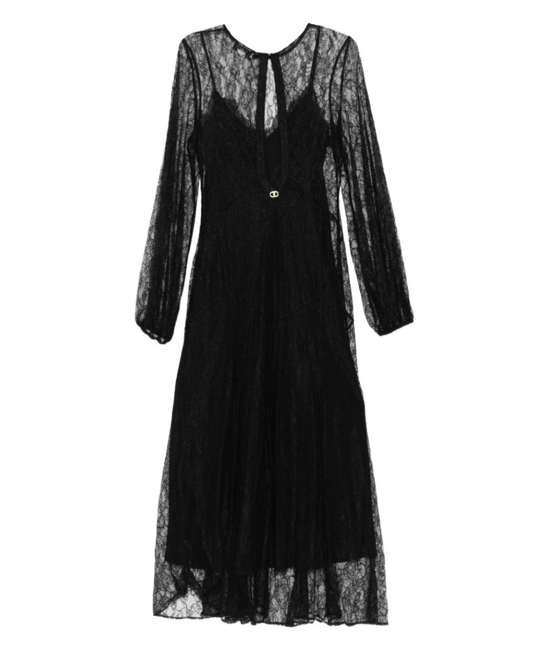 TWIN-SET Черное вечернее платье, фото 1