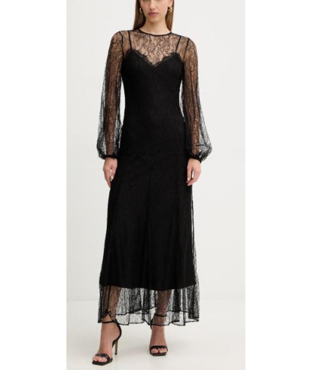 TWIN-SET Черное вечернее платье, фото 2